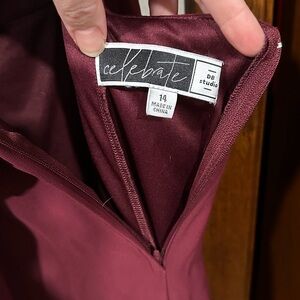 Celebrate DB Studio Burgundy Dress